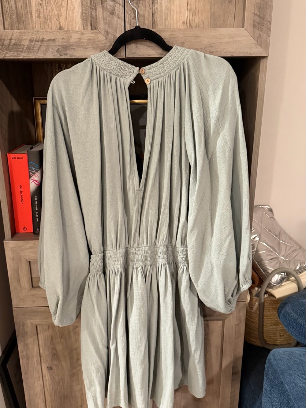 Free People Sage Green Mini Dress - Picture 3 of 3